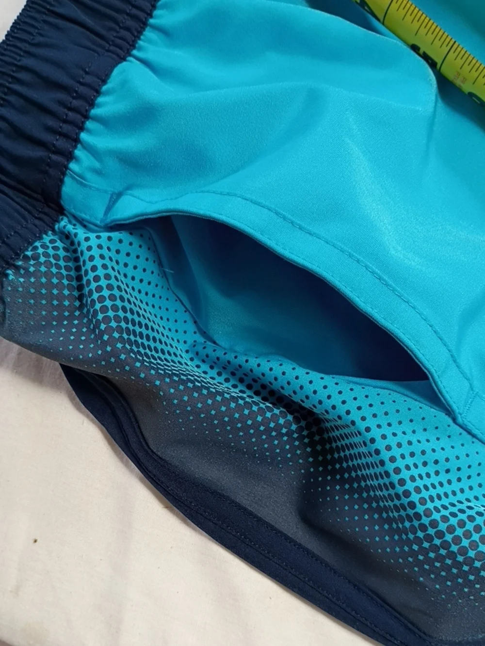 EUC Nike Men's Teal Swim Shorts with Underwear Lining Size Large Summer